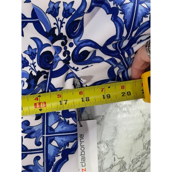 Liz Claiborne Womens Classic Fit Blazer Blue & White Size Small - Picture 6 of 8